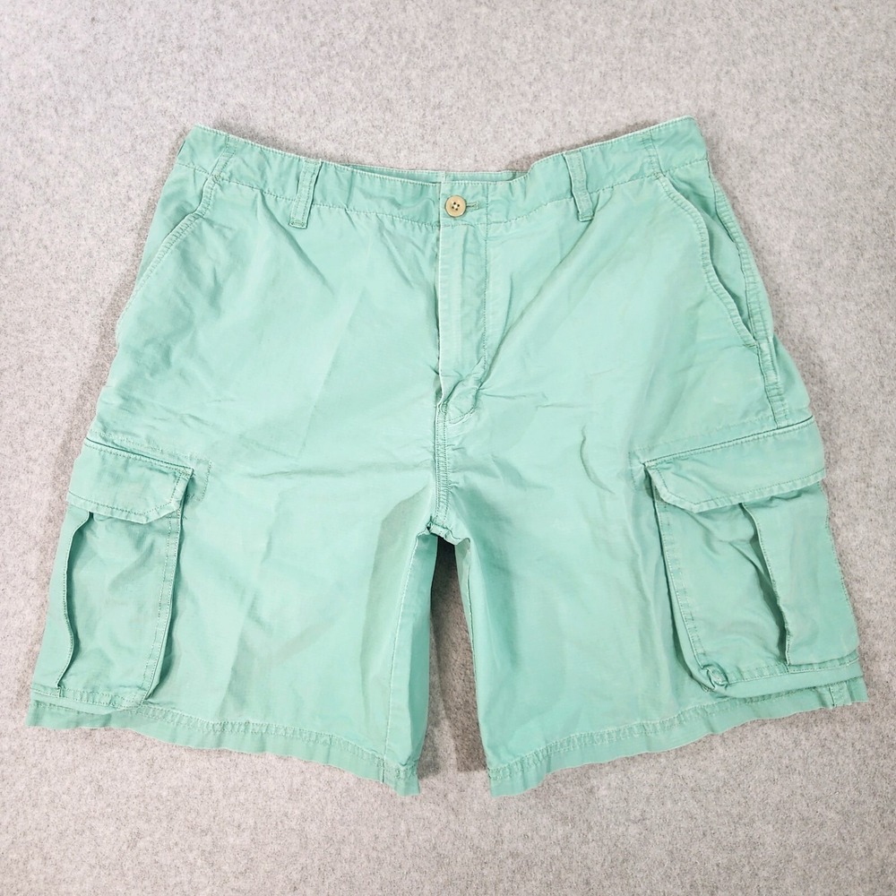 Vineyard Vines Ripstop Cargo Shorts Mens Size 36x10 Green Utility Pockets Tag 38